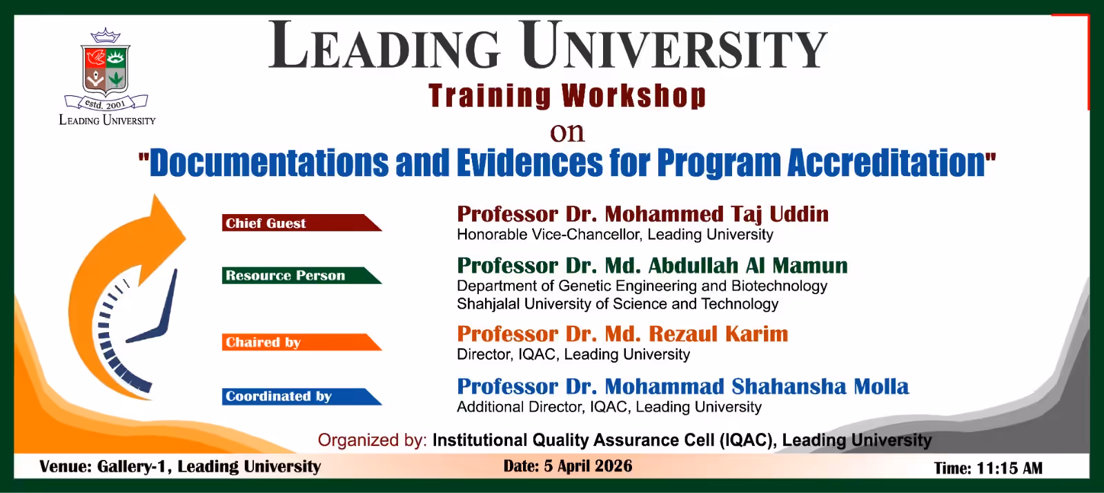 IQAC LU banner